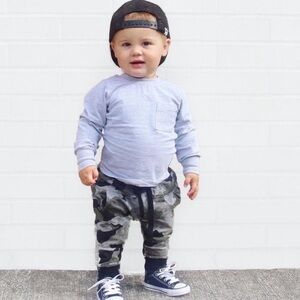 Little Bipsy Camo Joggers